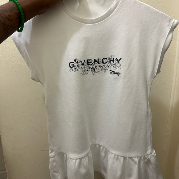 Givenchy x Disney White Ruffle Tee - Picture 1 of 10